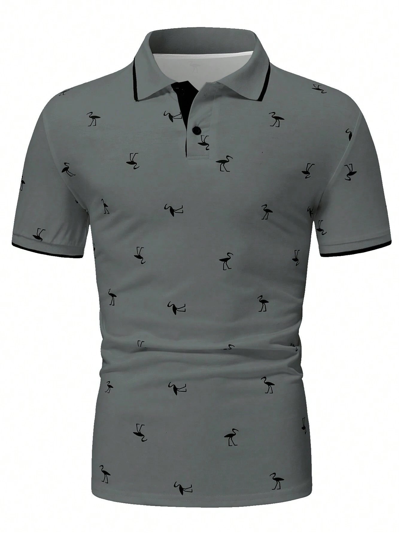 Manfinity RSRT Men'S Short Sleeve Printed Polo Shirt