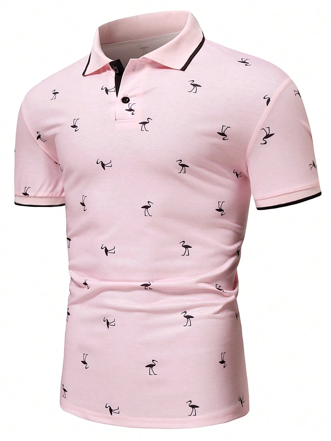 Manfinity RSRT Men'S Short Sleeve Printed Polo Shirt