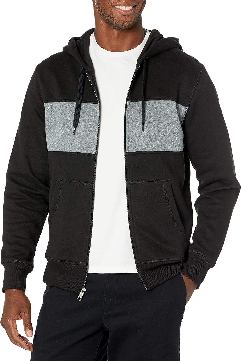 Men'S Full-Zip Hooded Fleece Sweatshirt