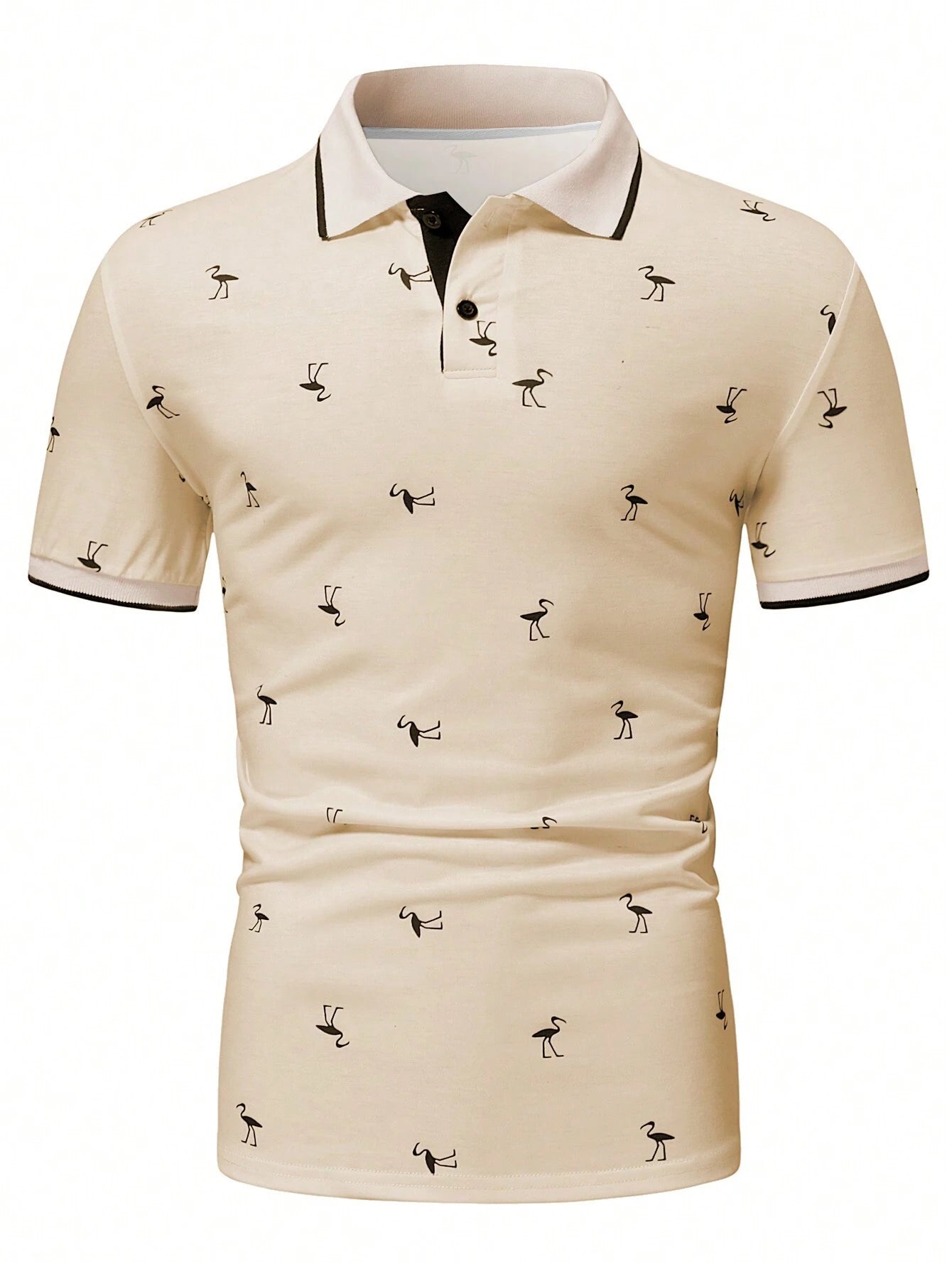 Manfinity RSRT Men'S Short Sleeve Printed Polo Shirt