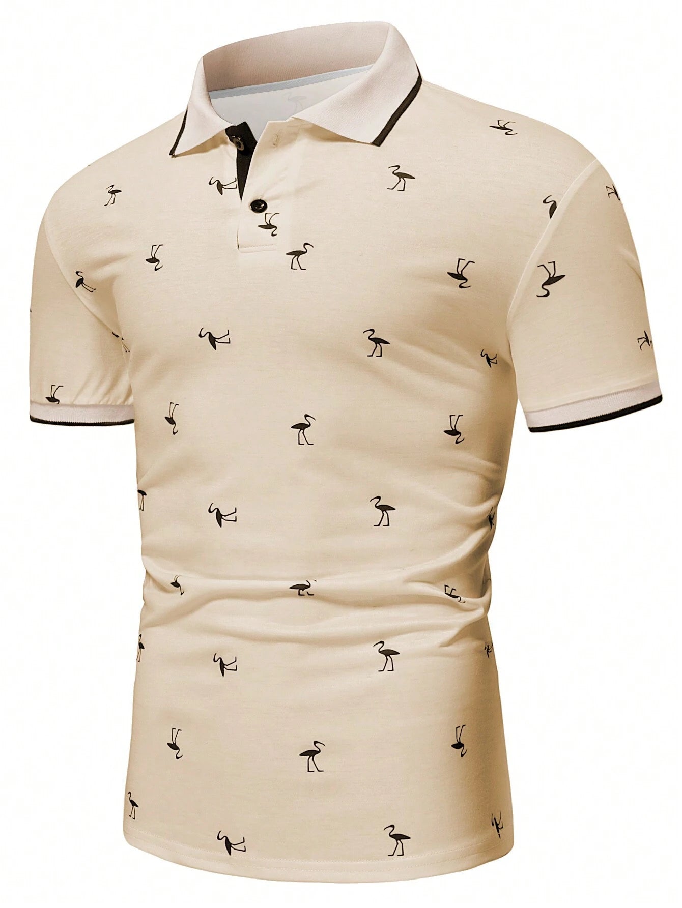 Manfinity RSRT Men'S Short Sleeve Printed Polo Shirt