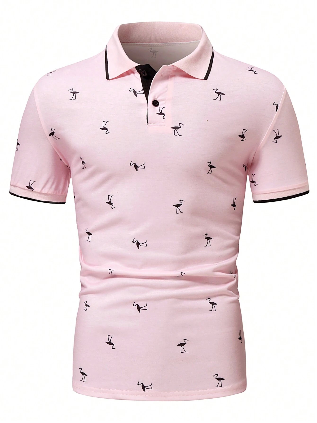 Manfinity RSRT Men'S Short Sleeve Printed Polo Shirt