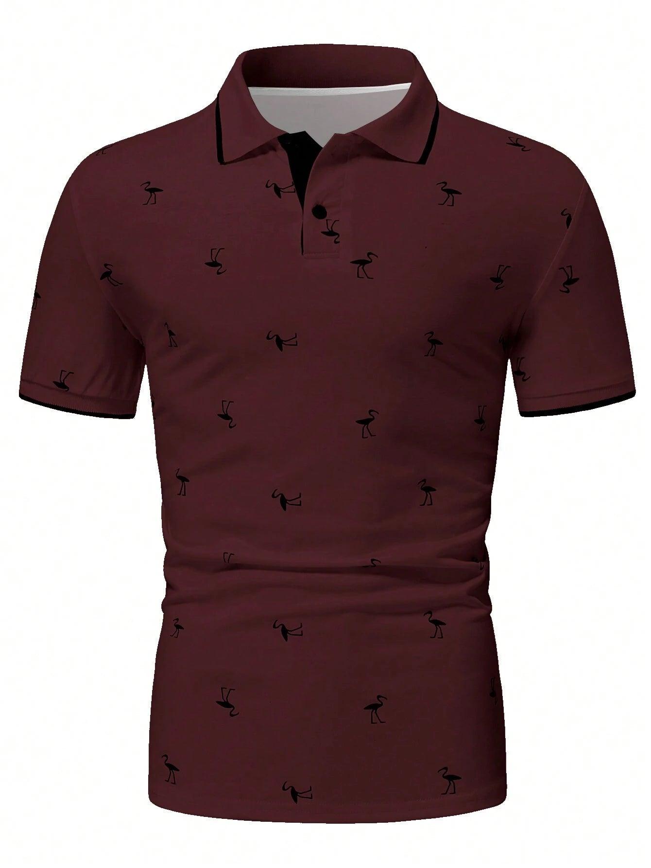 Manfinity RSRT Men'S Short Sleeve Printed Polo Shirt